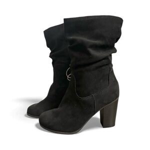 NEW Style & Co Saraa Mid Calf Slouch Booties Women’s Fashion Boots Black 5 M
